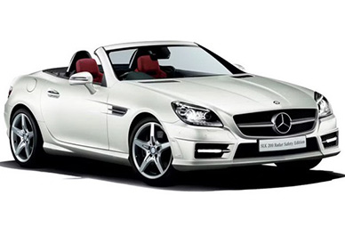 Hire a Mercedes-Benz-SLK200-Cabriolet rental car from Euro Car Rental Christchurch.